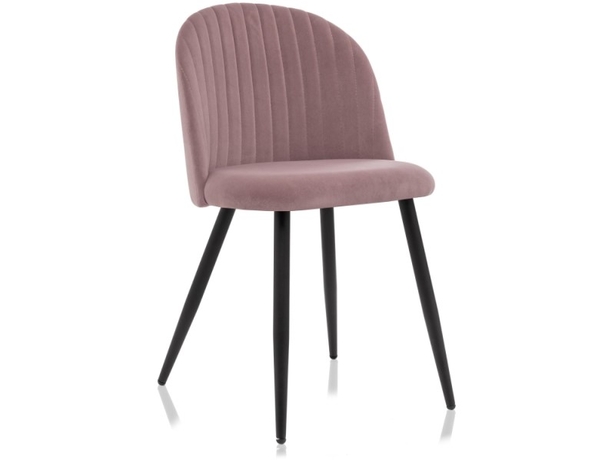 Стул на металлокаркасе Gabi 1 light purple/black (Арт.15085)