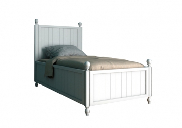 Односпальная белая кровать Palermo