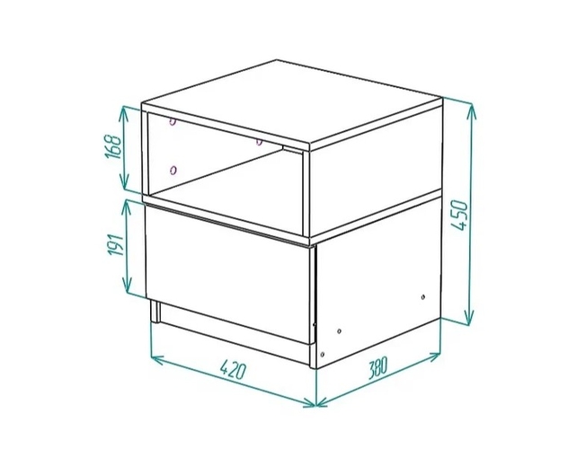 Тумба прикроватная Грация Ярофф Москва