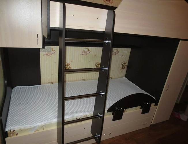 Кровать двухъярусная, фото от клиента