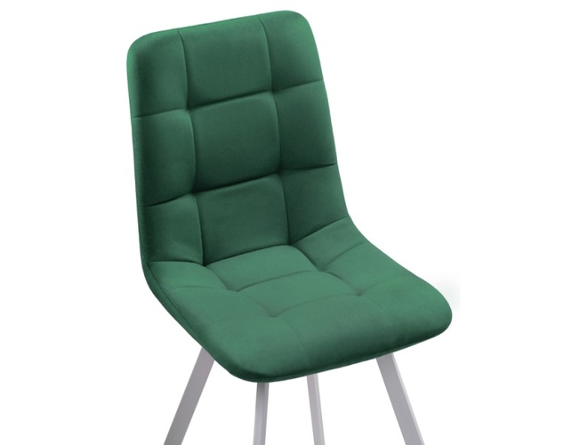 Стул на металлокаркасе Чилли белый/зеленый (Арт.489715)