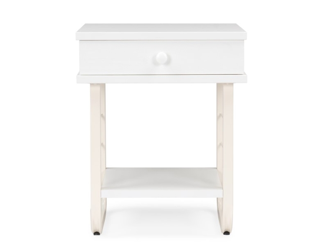 Прикроватная тумба Клео 2 белая/белая (Арт.511606)
