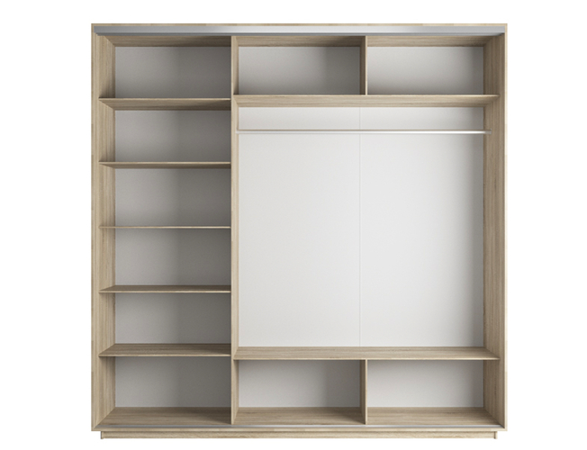 Шкаф-купе Экспресс 3-х дверный (Фото №1013 Золотой оранмент), Сонома