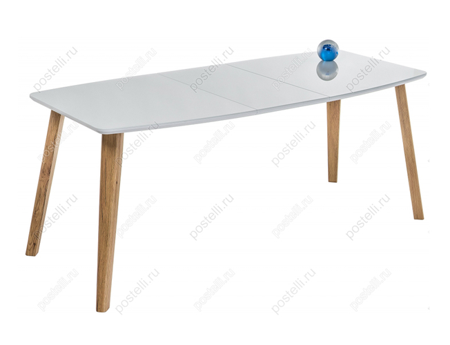 Стеклянный стол Серсея дуб монтана/белый (Арт 462079)