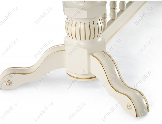 Обеденный стол Кассиль крем с золотой патиной (Арт. 450830)