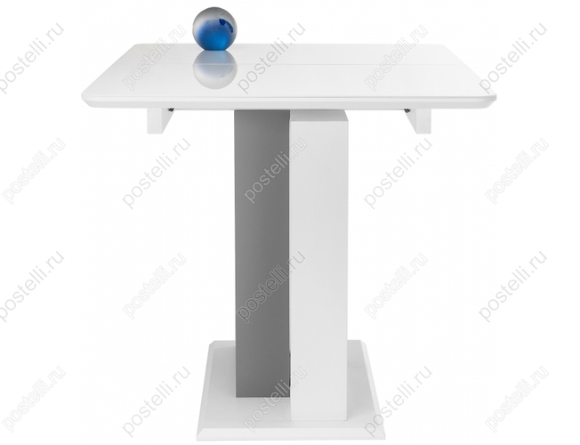 Сто на тумбе Санса белая шагрень/белый Арт(462081)