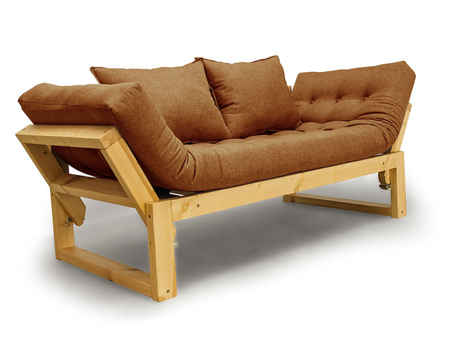 Кушетка Амбер Андерсон, сосна, рогожка Китон