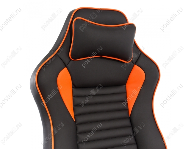 Игровое кресло Leon черное/оранжевое (Арт. 1876)