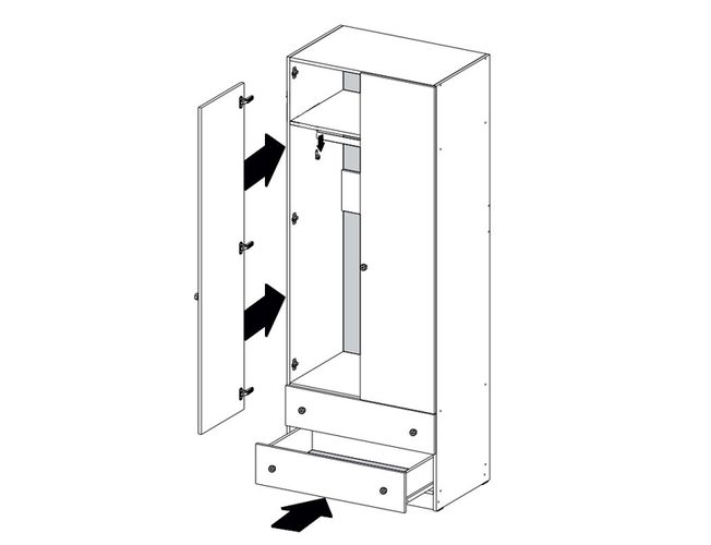 Шкаф Сладкий Соня (панды)