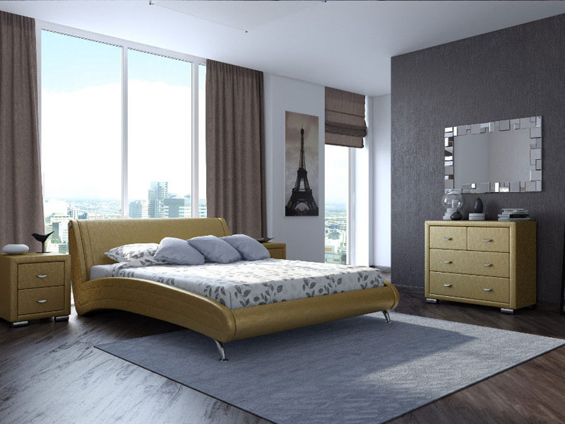 Кровать Corso 2 Lux Gold